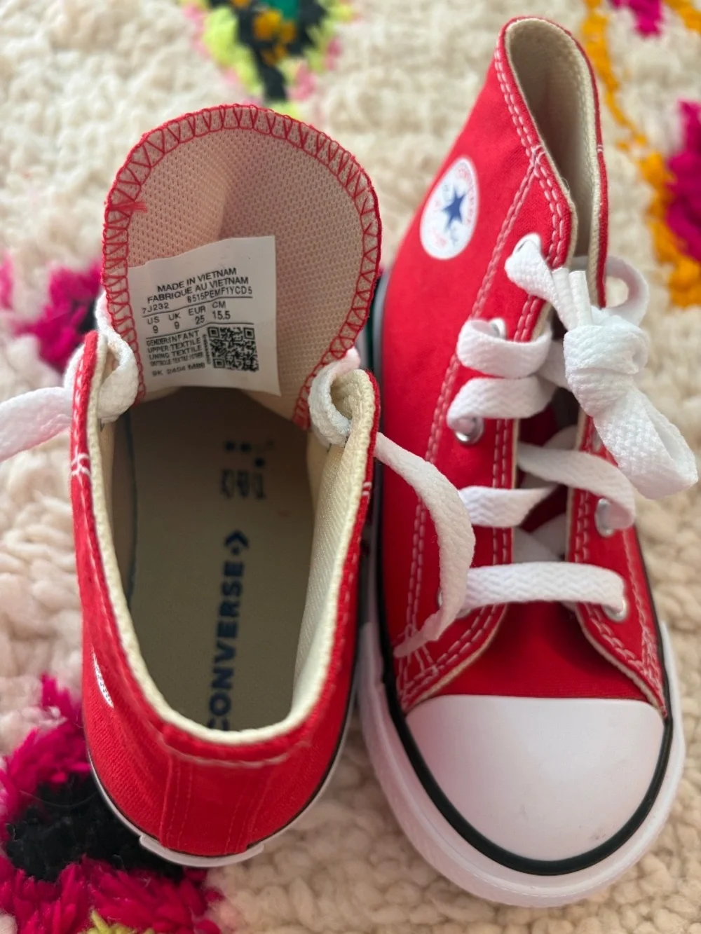NEW High Top Converse Sneakers, Toddler size 9